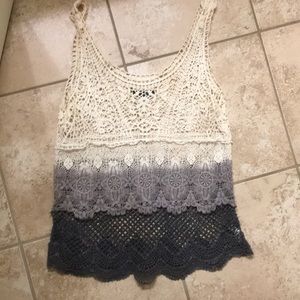 Crochet ombré top